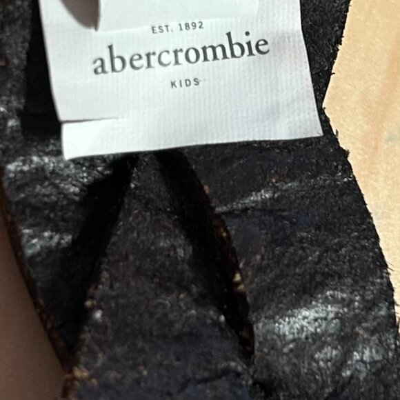 Abercrombie Fitch Braided Leather Belt Kid's Size Medium in Brown - Picture 9 of 10